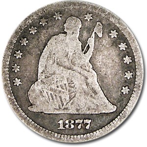 1877 Liberty Seated Quarter VG 1877 Liberty Seated Quarter VG